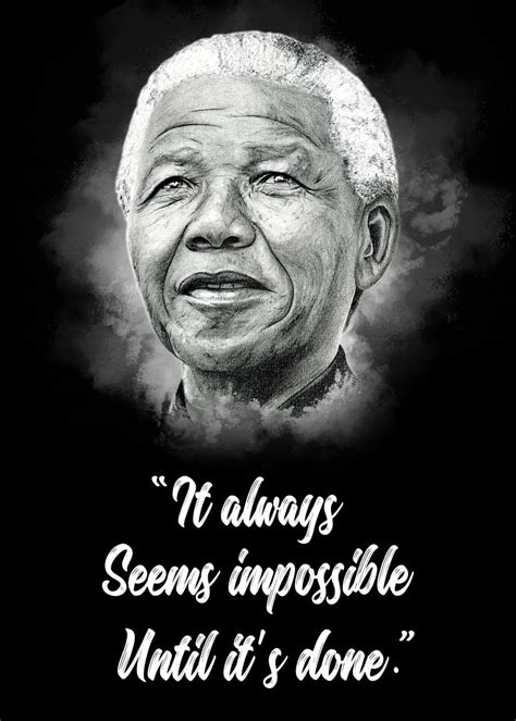 'Nelson Mandela Quotes' Poster, picture, metal print, paint by Gowtham Sivakumar | Displate