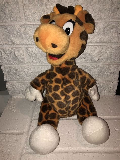 16" VINTAGE 2001 GEOFFREY GIRAFFE STUFFED ANIMAL NY Square PLUSH TOYS R ...