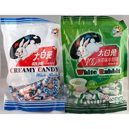 White Rabbit Milk and Green Tea Matcha Chewy Candy Bundle 2 pack - Walmart.com