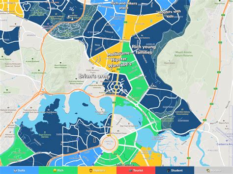 Canberra Neighborhood Map