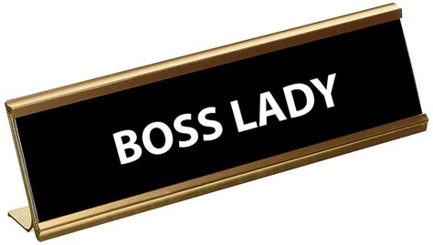 Funny Boss Lady Engraved Desk Plaque | Cheap Gifts For Coworkers ...