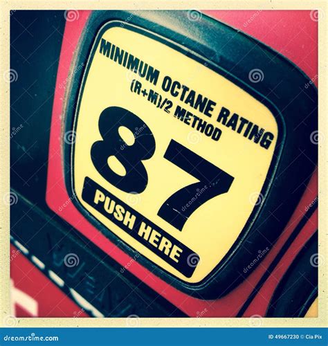 87 Octane Gasoline Pump Stock Photo - Image: 49667230