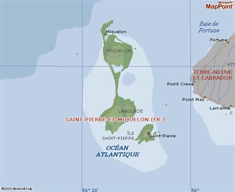 St Pierre and Miquelon Map • mappery