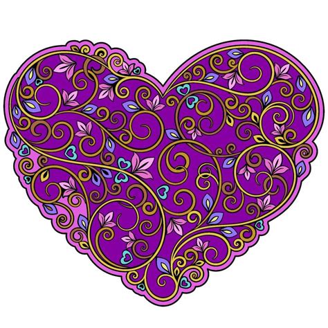 Heart Coloring Pages Words Coloring Book Mandala Colo - vrogue.co