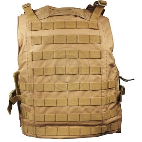 AMA MOLLE Modular Plate Carrier w/ 6 Pouches - TAN | Airsoft Megastore