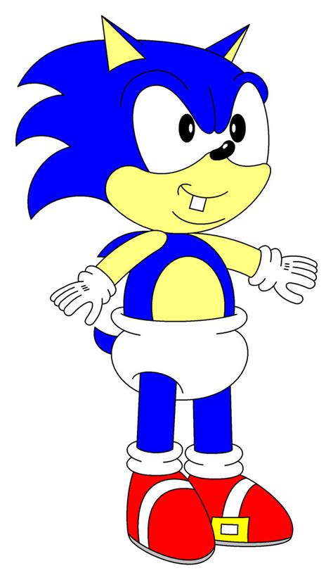 Baby Sonic (New Design) by jahubbard on DeviantArt