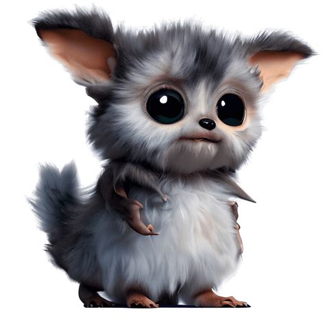 Cute Fluffy Gizmo from Gremlins · Creative Fabrica