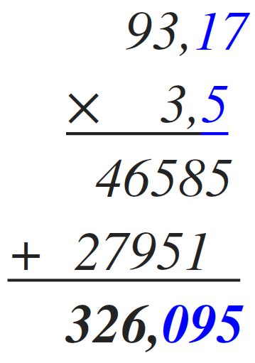 Multiplicación con decimales - Aulaprende