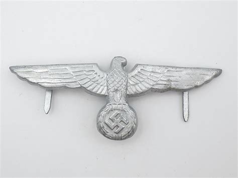 German Army Wehrmacht Heer Visor Cap Eagle Insignia - Damn Yankee Militaria Sales