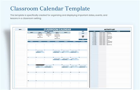 FREE School Calendar Template - Download in Word, Google Docs, Excel ...