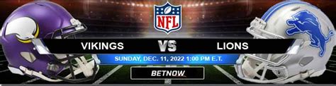 Minnesota Vikings vs Detroit Lions 12/11/2022 Analysis and Predictions