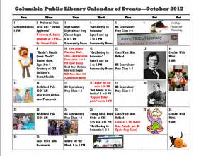 October events at the library – Columbia Spy