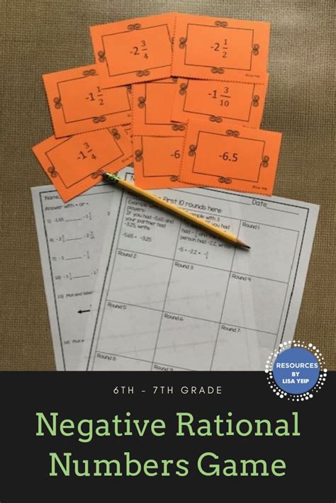 Comparing Negative Numbers Game | Number games, Primary maths games, Rational numbers