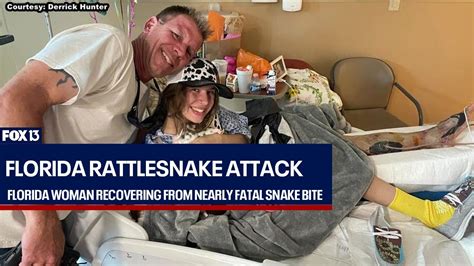 Rattlesnake bite nearly kills Florida woman - YouTube