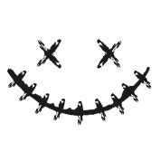 Creepy Smile - Keep Smiling - Dark' Sticker