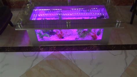 Led Light Aquarium Fish Tank Table,Home Coffee Table,Water Bubble Coffee Table - Buy Aquarium ...