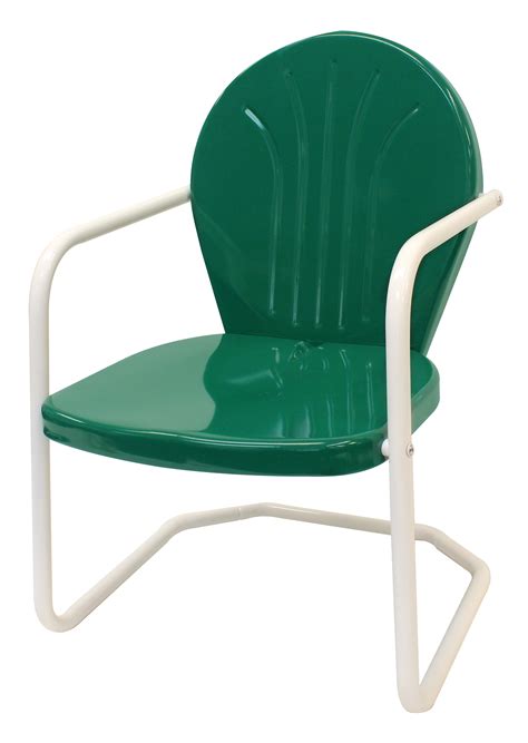 Leigh Country Retro Indoor/Outdoor Metal Chair - Dark Green - Walmart.com