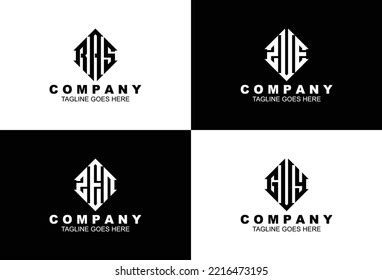 Set Creative Monogram Logo Design Perfect Stock Vector (Royalty Free ...