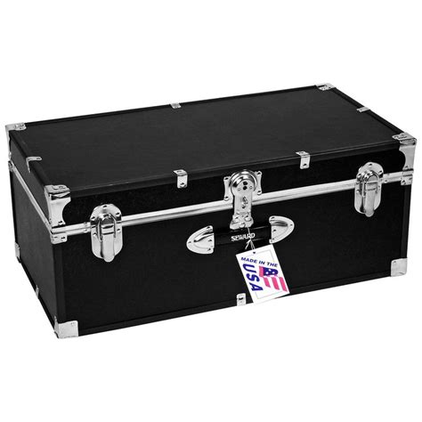 Locking Stackable Trunk-Black | Chest furniture, Seward trunk, Stackable