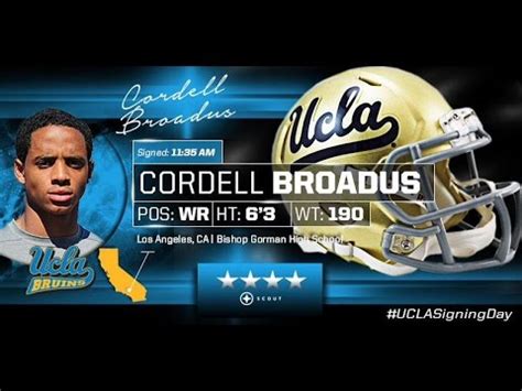 2015 UCLA Signing Day - Cordell Broadus - YouTube