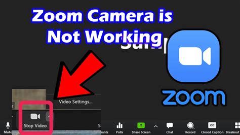 Zoom camera is not working - YouTube