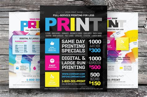 Print Shop Flyer Template by kinzishots | GraphicRiver