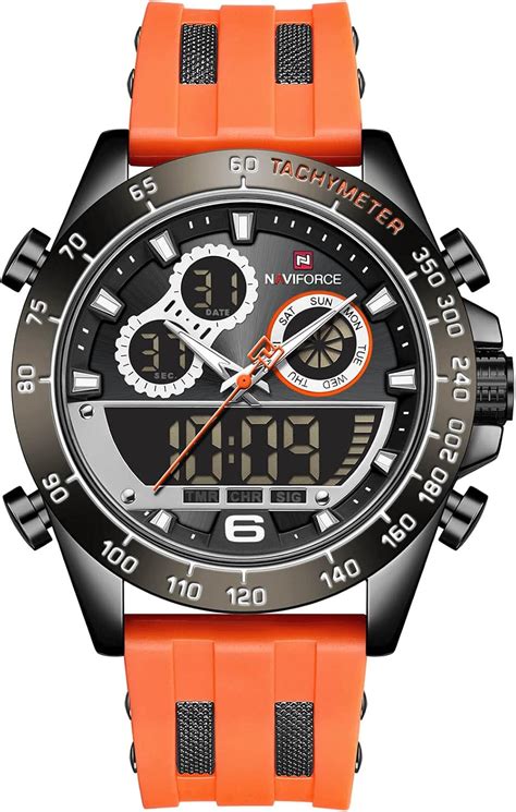 Buy NAVIFORCE Mens Analog Digital Sport Watches Waterproof ...