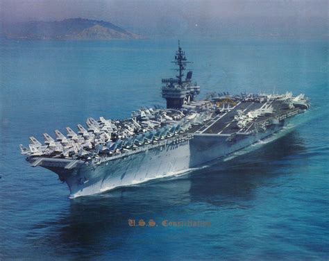 Kitty Hawk class USS Constellation (CV-64) | Navy aircraft carrier, Navy carriers, Us navy ships