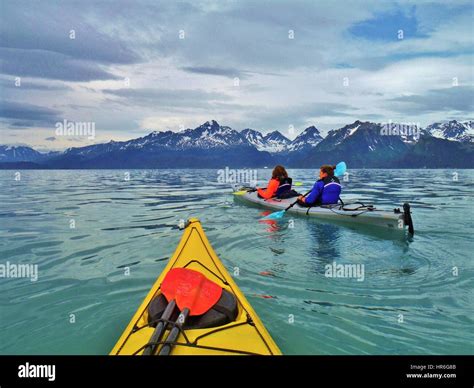 kayaking in resurrection bay alaska Stock Photo - Alamy