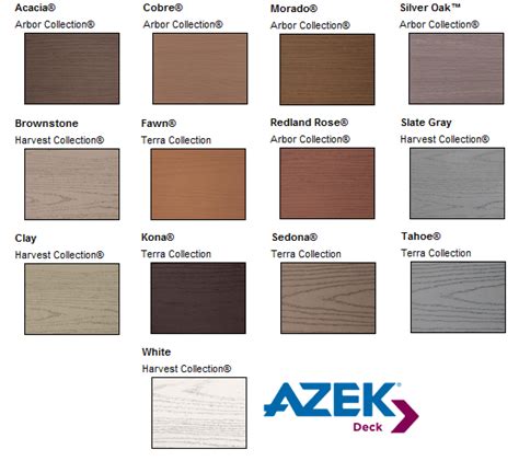 AZEK composite decking comes in a wide range of colors to coordinate well with siding, trim and ...