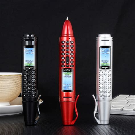 Mafam AK007 Pen Mini Cellphone 0.96" Tiny Screen GSM Dual SIM Camera ...