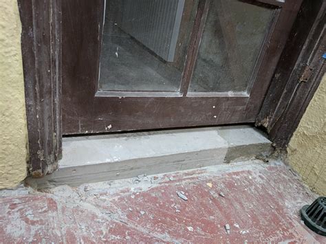 Diy Exterior Door Threshold : Sealing Under Door Threshold Best Technique Contractor Talk ...