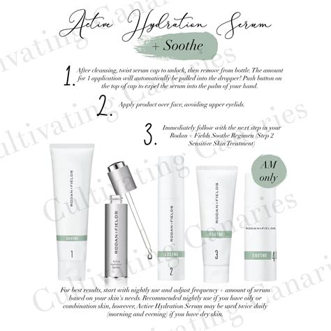 Rodan and Fields Active Hydration Serum Informative Graphics one for ...