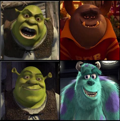 Shrek Reacts To Johnny And Sulley by Media201055 on DeviantArt