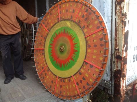 Vintage Carnival Big Six Fruit Wheel With Stand « Obnoxious Antiques