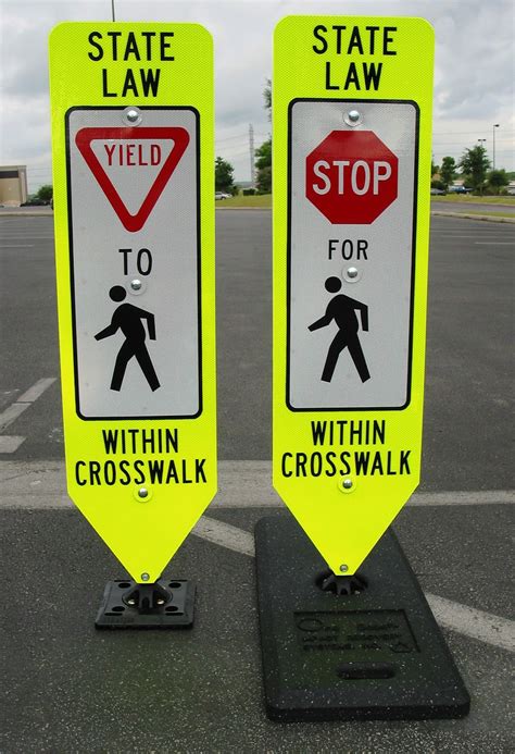 Traffic Safety Blog: The Purpose of the In-Street Pedestrian Crosswalk Sign