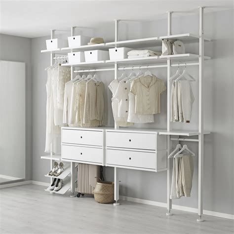 Open clothes storage, Elvarli. For IKEA 2016. | Ikea closet, Closet ...