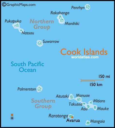 Cook Islands Maps & Facts | Cook islands, Island map, Palmerston island