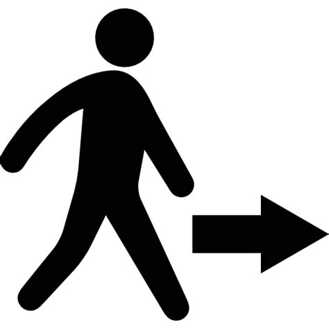 Man walking towards right - Download free icons