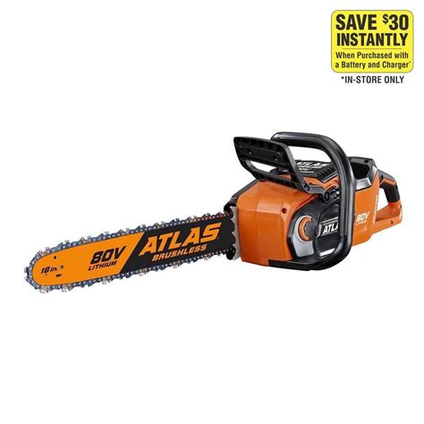 80v Lithium-Ion Cordless 18 in. Brushless Chainsaw - Tool Only in 2021 | Chainsaw, Cordless ...