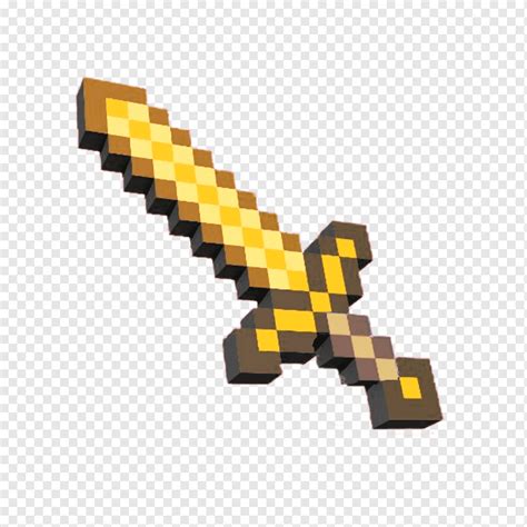 Golden Sword, Minecraft, Arma, Juego, Herramienta, Diseño, png | PNGWing