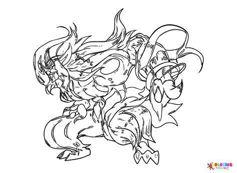 Grimmsnarl from Pokemon Coloring Page - Free Printable Coloring Pages