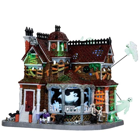 Lemax Spooky Town Last House on the Left | Lemax spooky town, Lemax spooky town halloween ...