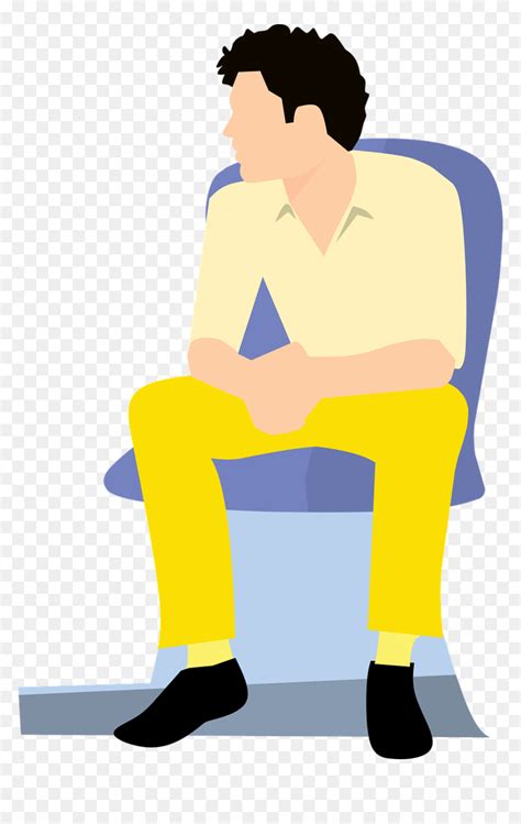 Man Sitting Png Cartoon, Transparent Png - vhv