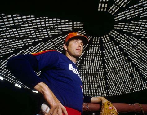 NOLAN RYAN HALL OF FAME GREAT IN THE HOUSTON ASTROS ASTRODOME COLOR ...