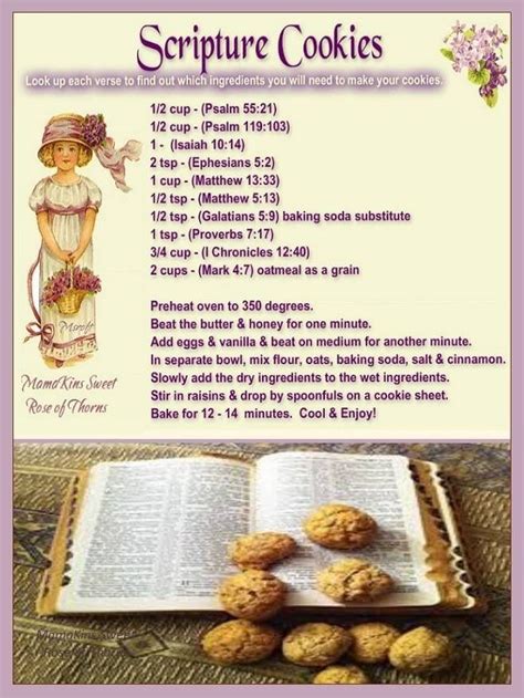 Pin by Diane Thomas on Always Remember | Scripture cookies, Bible food ...