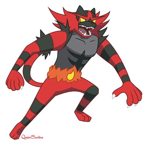 Litten's final evolution - Incineroar by QueenCarolina on DeviantArt