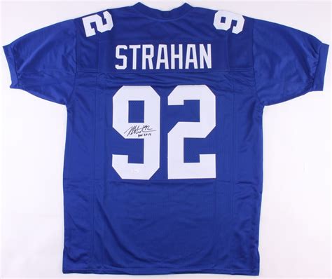 Michael Strahan Signed Giants Jersey Inscribed "HOF 2014" (JSA COA)