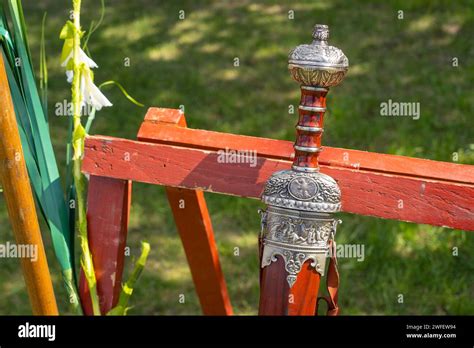 Ornate ancient Roman sword hilt Stock Photo - Alamy