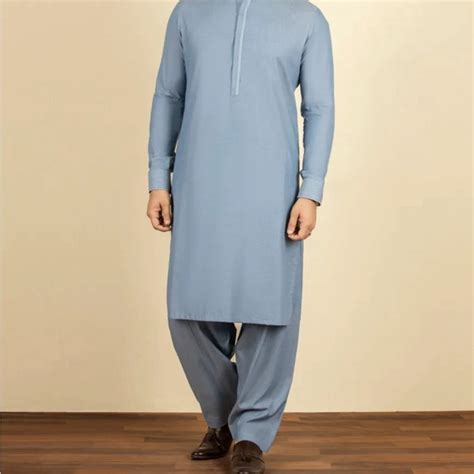 Junaid Jamshed | Kurtas | Mens Junaid Jamshed Large Blue Shalwar Kameez | Poshmark